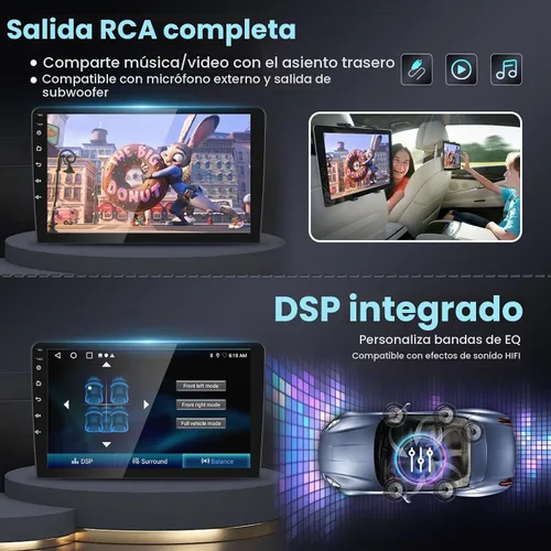 Vista 6 de Estéreo del coche 5G WiFi para Toyota Corolla 2009-2013 Radio con Carplay