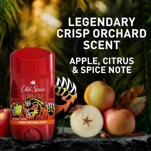 Vista 7 de Old Spice Desodorante sin aluminio para hombres, protección contra el olor 24/7, frescura y aroma duradero 24/7, se aplica transparente, Bearglove