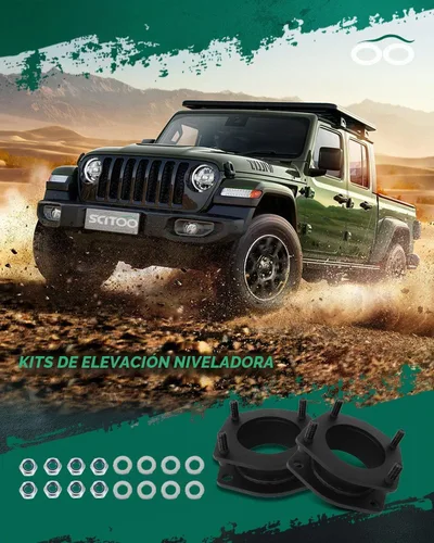 Vista 6 de SCITOO Kit de elevación y nivelación de 2 pulgadas (5 cm) con espaciador de suspensión delantero para Jeep Grand Cherokee 2005-2010, para Jeep