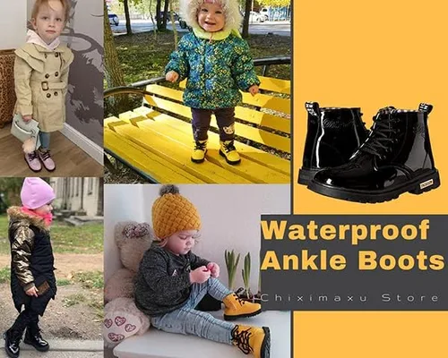 Vista 8 de Maxu Fashion - Botas impermeables de poliuretano para niños
