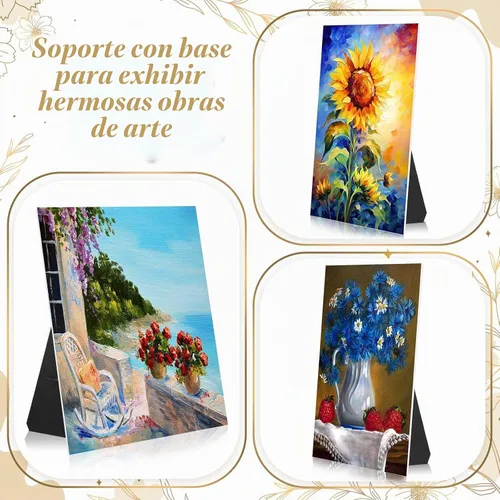 Vista 6 de Marspark - Paquete de 12 soportes para póster, 7 pulgadas, color negro