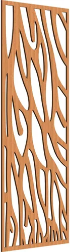 Vista 113 de 9 3/8"W x 24 3/8"H x 1/4"T Bristol Decorativos Paneles de Pared de Madera Calado, Cereza