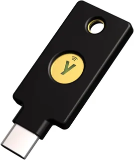 Yubico - YubiKey 5C NFC - Llave de seguridad de autenticación de múltiples factores (MFA) y clave de acceso, conéctese a través de USB-C o NFC,