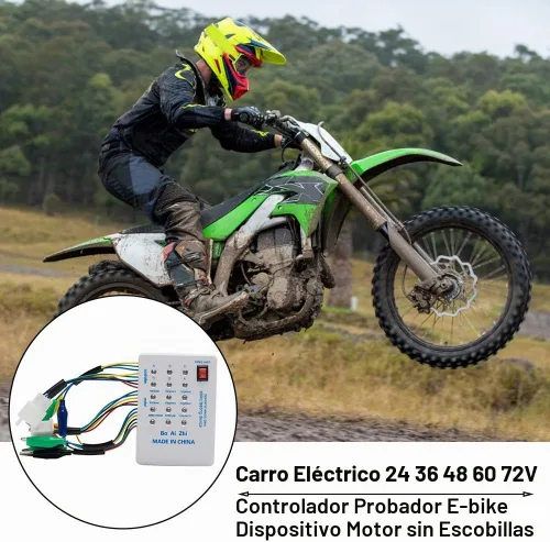 Vista 2 de 24V/36V/48V/60V/72V Electro Car E-Bike Scooter sin escobillas controlador de motor probador