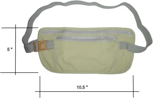 Vista 2 de SE Oculta bolsa de viaje con doble cremallera - TP101-POUCH