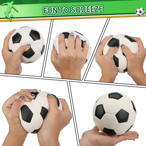 Vista 4 de Mini pelotas de fútbol de espuma de 5 pulgadas para mini aros de fútbol de interior, suave y blando para juegos de fútbol Pelotas de piscina