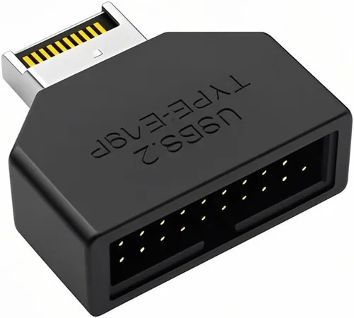 Vista 13 de Puertos duales USB 3.1 tipo C USB-C hembra a USB 2.0 placa madre 9pin 10pin adaptador de cabecera PCBA 480Mbps