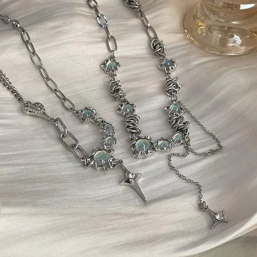 Vista 2 de Y2k Accessories - Collares Y2k para mujer, joyería grunge, accesorios góticos, joyería gótica