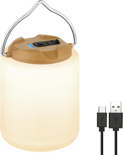 Vista 9 de BOBKID Linterna de camping LED, luz de camping recargable, linternas de 4 modos para exteriores con 1000LM, linterna de campamento portátil