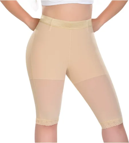Vista 4 de M&D 0323 - Pantalones cortos para mujer con levantamiento de glúteos Fajas Levanta Cola