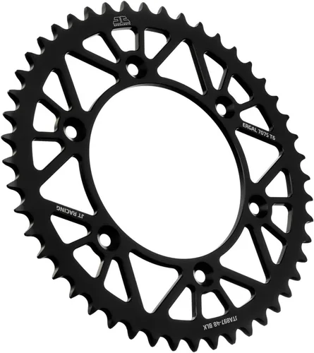 Vista 23 de JT Sprockets JTA897.38BLK - Piñón trasero de aluminio anodizado 7075 T6, color negro
