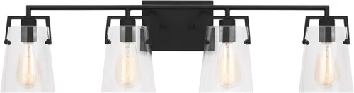 Vista 14 de Scott Living Crofton - Lámpara de pared moderna de latón satinado de 3 luces DJV1033SB, la iluminación de pared es ideal para dormitorio, luz