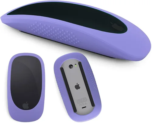Vista 9 de Funda de silicona para ratón Apple Magic Mouse I&ii iMac Mouse Cover Case Funda Apple Mouse 2, guante de ratón anticaída (negro)