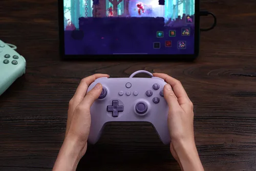 Vista 6 de 8Bitdo Ultimate C Wired Controller for Windows PC, Android, Steam Deck & Raspberry Pi (Lilac Purple)