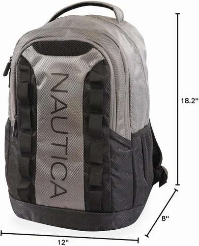 Vista 10 de Nautica Mochila Almirante Gris/Negro
