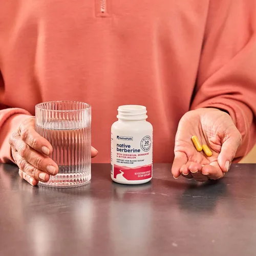 Vista 7 de NativePath Berberina HCl 500mg con cromo, 60 cápsulas