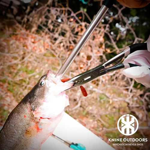 Vista 6 de KNINE OUTDOORS Kit de herramientas de pesca de 6 piezas, alicates de pesca, cuchillo de filete de pescado, pinza de pesca, tijeras de pesca