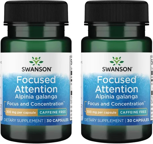 Vista 8 de Swanson Atención enfocada Alpinia Galanga, sin cafeína 300 mg, 30 cápsulas