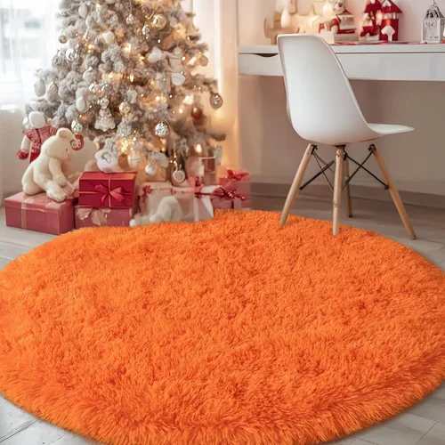 Vista 43 de Alfombras lanudas para dormitorio, sala de estar, dormitorio universitario, habitación de niños, decoración, alfombra suave y moderna