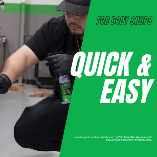 Vista 6 de 3D Spray Detailer - Spray Detallador de Carrocería Body Shop Sin Silicona para Vehículos Recién Pintados 16oz