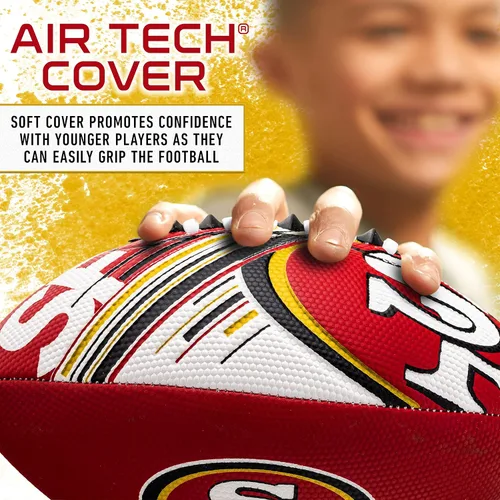 Vista 3 de Franklin Sports NFL Team Mini Balones de Fútbol Americano - Juvenil 8.5" Balón de Fútbol Americano con Licencia Oficial de la NFL + Conjunto
