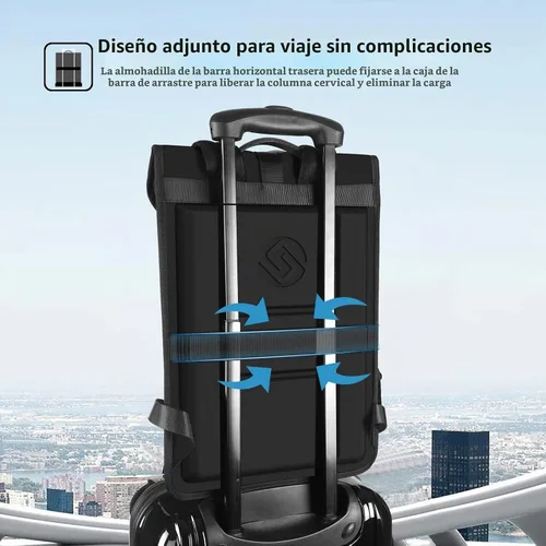 Vista 7 de Smatree Mochila de transporte impermeable para DJI Mini 4 Pro/3 Pro Negro/DJI Mini 4 Pro/3 Pro