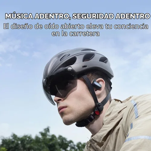 Vista 2 de 1MORE Fit SE S30 - Auriculares inalámbricos Bluetooth con 4 micrófonos para llamadas claras, auriculares deportivos con diseño dividido con ganchos