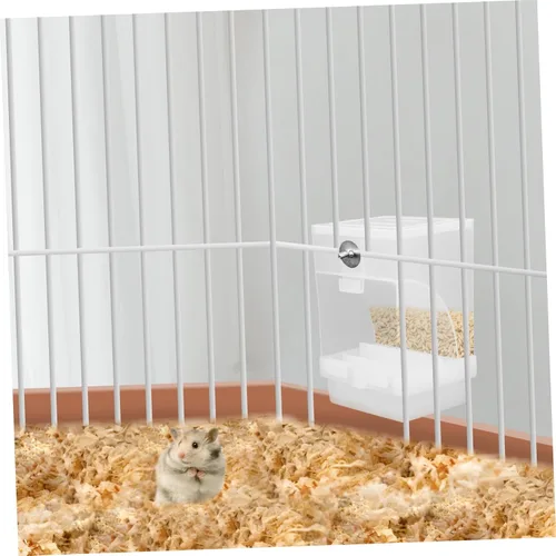 Vista 5 de STOBOK Comedero automático para pájaros sin ensuciar, accesorios para periquitos canarios, cacatúa, pinzón, periquito, semilla, contenedor