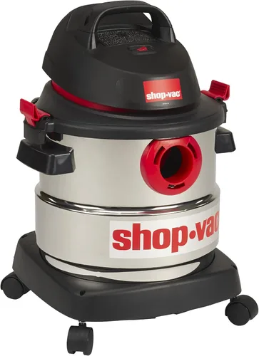 Vista 2 de Shop-Vac 5989300 Aspiradora en seco y húmedo de acero inoxidable de 5 galones y 4.5 pico HP y accesorios de aspiración para aspiradoras húmedas