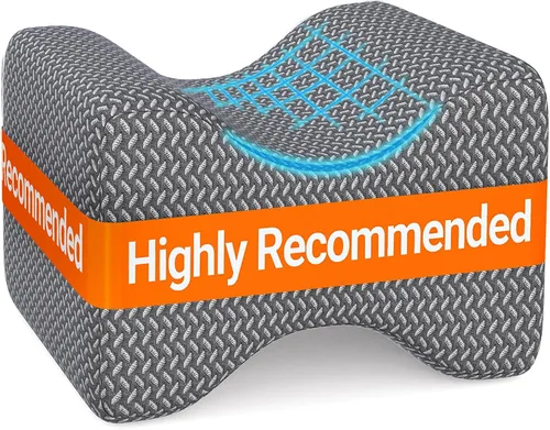 Vista 13 de BlissTrends Almohada de rodilla de espuma viscoelástica, almohada de rodilla para dormir de lado, almohadas de piernas para dormir circulación