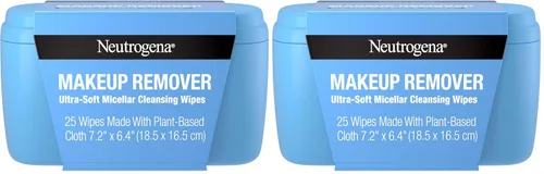 Vista 10 de Neutrogena Toallitas para quitar maquillaje, toallitas limpiadoras micelares ultra suaves diarias que eliminan suavemente el aceite y el maquillaje