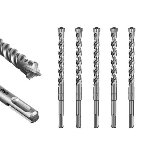 Vista 56 de SALI 10 brocas de martillo giratorio SDS Plus de 1/2 x 6 pulgadas, kit de broca para hormigón, material de carburo de doble rosca de tipo cruzado