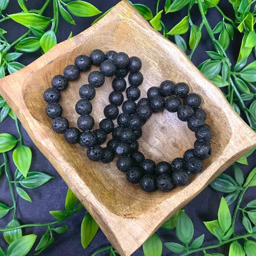 Vista 283 de Gem Avenue Handmade Round Bead Stretch Bracelet Unisex Natural Stone Beaded Jewelry for Men & Women, Elastic Wristband for Daily Wear
