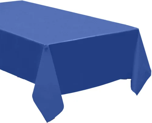 Vista 7 de Paquete de 4: manteles desechables de plástico / manteles de mesa, 54 x 108 pulgadas, rectangular, impermeable y desechable, ideal para fiestas