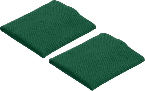 Vista 18 de MECCANIXITY Puños elásticos con bordes acanalados de 4 x 3.5 pulgadas, tela de algodón, cinta elástica para coser, color negro, 1 par
