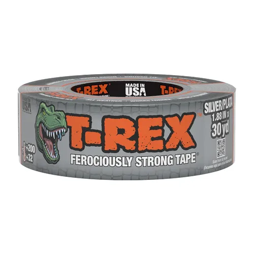 Vista 2 de T-REX Cinta adhesiva extra ancha, 2.83 pulgadas x 25 yardas, gris plomizo Pavonado