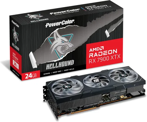 Vista 7 de PowerColor Fighter AMD Radeon RX 6500 XT Tarjeta Gráfica Gaming con 4GB de Memoria GDDR6