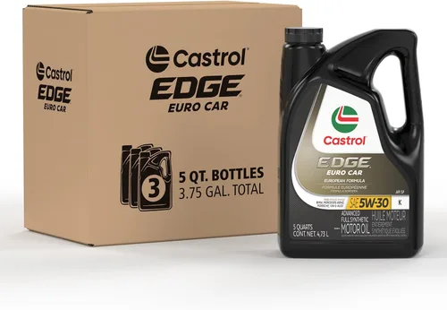 Vista 10 de Castrol EDGE Euro 5W-30 K Advanced - Aceite de motor sintético completo, 1 cuarto de galón, paquete de 6