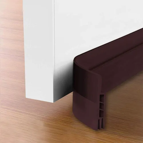 Vista 10 de Suptikes Paquete de 2 Topes de Corriente de Aire para Puerta, Barrido de Puerta para Puertas Exteriores e Interiores, Sello Inferior de Puerta Blanco