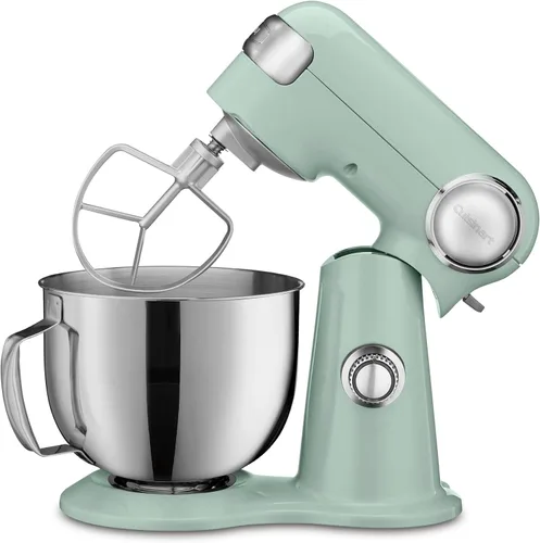 Vista 7 de Cuisinart SM-50BLU Precision Master - Batidora de pie de 5.5 cuartos de galón, color azul esmerilado Color: azul ártico