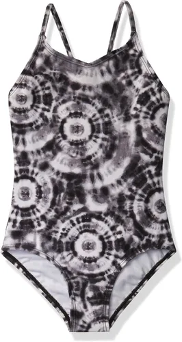 Vista 36 de Kanu Surf Bañador deportivo de una pieza Daisy Beach para niñas Aloha Negro