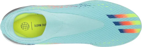 Vista 5 de adidas Tenis de fútbol unisex para adultos X Speedportal.3 sin cordones, Clear AquaPower BlueSolar Yellow