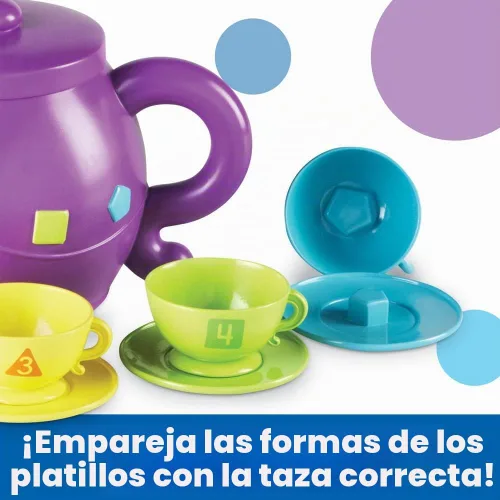 Vista 3 de Learning Resources Set de té con formas de servir