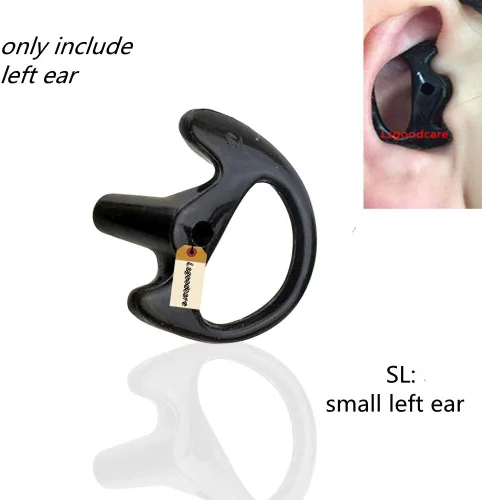 Vista 5 de Lsgoodcare 24 piezas de repuesto Earmold oreja izquierda para radio bidireccional tubo acústico auricular – Auriculares de silicona Walkie Talkie