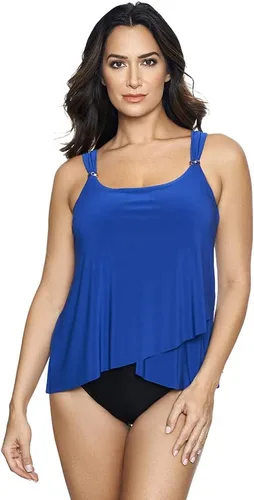 Vista 24 de Miraclesuit Traje de baño para mujer Dazzle con cuello redondo y aros