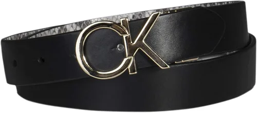 Vista 2 de Calvin Klein Women's Two-in-one Reversible Ck Monogram Plaque Buckle