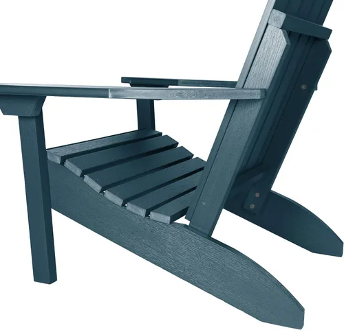 Vista 5 de Silla Highwood AD-CLAS1-ACE clásica, estilo Westport Adirondack, azul, (Nantucket Blue)