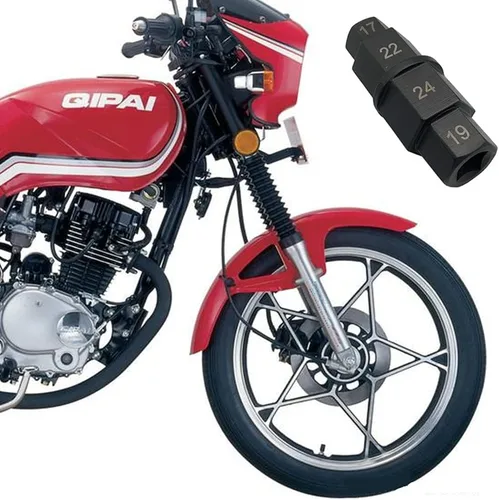 Vista 8 de Herramienta de husillo de motocicleta, eje hexagonal, herramienta de extracción de llave hexagonal para varias marcas de motocicletas