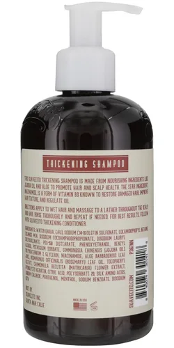 Vista 2 de Suavecito Champú para engrosar el cabello con niacinamida para adelgazar el cabello - Champú de vitamina B3 repara el cabello dañado, mejora