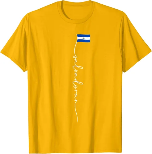 Vista 49 de Camiseta con la bandera salvadoreña de El Salvador